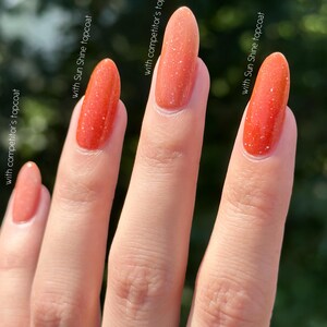 Sun Friendly Topcoat for Solar Polish [Sun Shine] quick dry finish that is safe for sun-activated nail polishes image 4