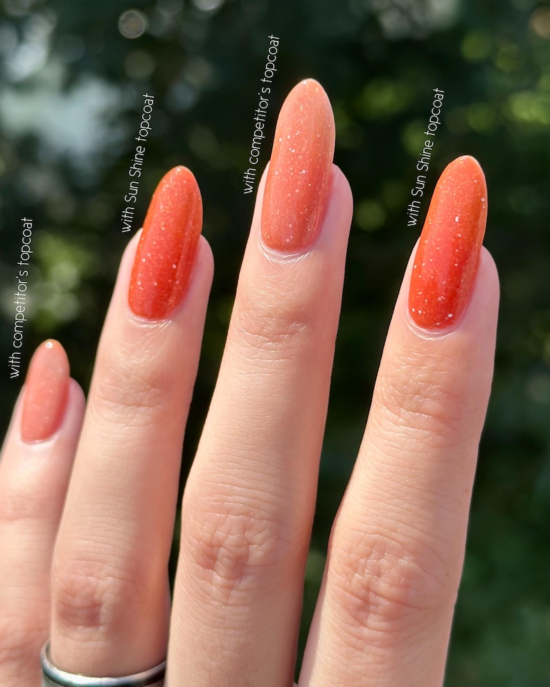 Sun Friendly Topcoat for Solar Polish [Sun Shine] quick dry finish that is safe for sun-activated nail polishes image 4