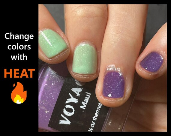 Heat reactive nail polish sale