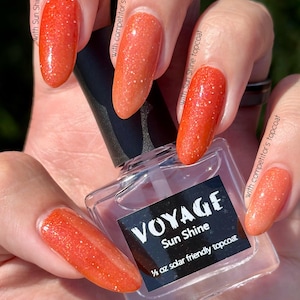 Sun Friendly Topcoat for Solar Polish [Sun Shine] quick dry finish that is safe for sun-activated nail polishes image 3
