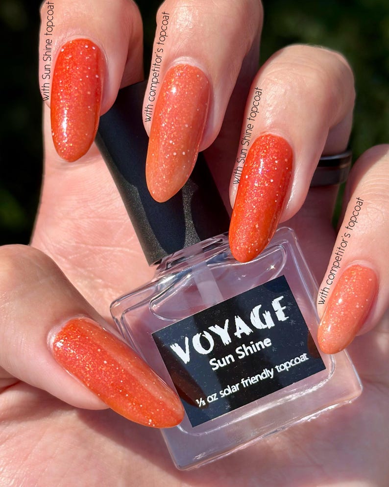 Sun Friendly Topcoat for Solar Polish [Sun Shine] quick dry finish that is safe for sun-activated nail polishes image 3