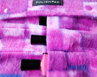 Bolsa de viaje para esmaltes de uñas con 12 bolsillos PolishPak