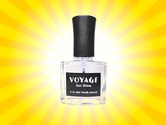Sun Friendly Topcoat for Solar Polish [Sun Shine] quick dry finish that is safe for sun-activated nail polishes