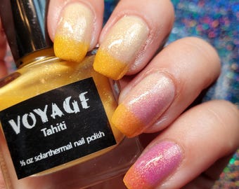 Handgemaakte zonne-warmteveranderende nagellak [Tahiti]