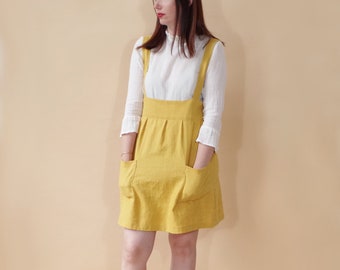 long skirt dungarees