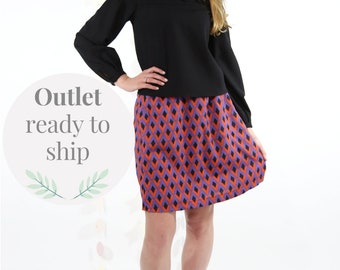 Wollen rok met ruitprint. Dagelijkse kantoor- en weekendoutfit voor dames. Klaar voor verzending in maten S - L. Outlet, bespaar meer dan 30%