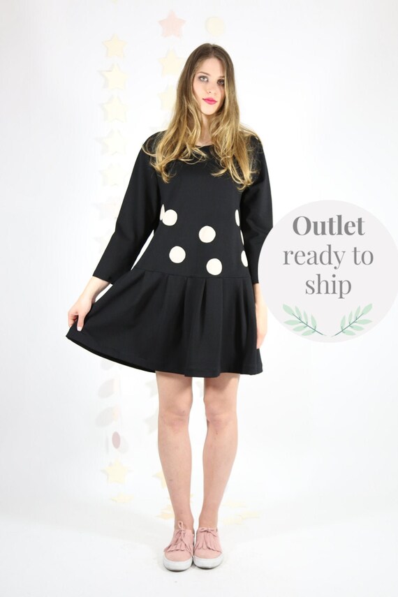 sachin and babi light blue dress Joyful young woman in black fashionable clothes straightens hair. pretty  joyful girl model with cute smile main image 1