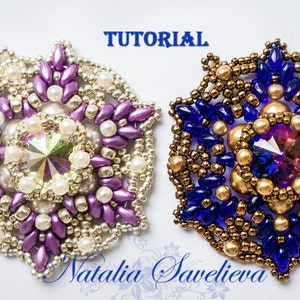 Beading Tutorial, Star Pendant, Jewelry Tutorial, Bead Pattern PDF, Instant Download.