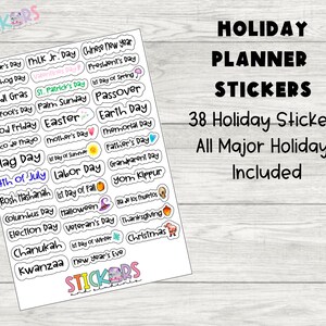 Holiday Planner Stickers * Teacher Stickers* Planner Stickers * School Stickers* Journal Stickers