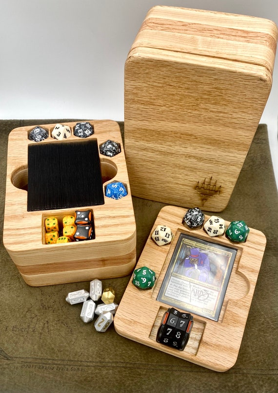 2in1 Solid Wood Commander Deck Box/Zone