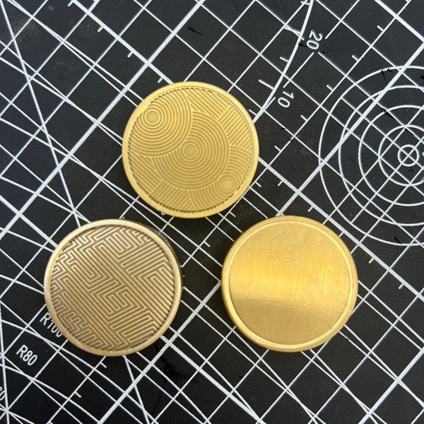 CoinFig Roto - Magnetic Rotating Haptic Clicker Coin - Brass