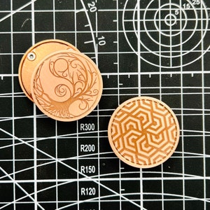 CoinFig Spun - Magnetic Spinning Haptic Slider Coin - Copper