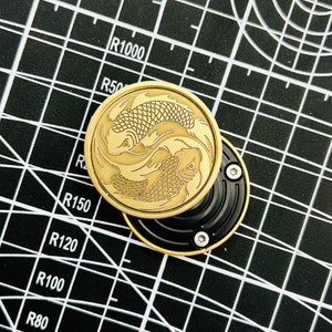 CoinFig - Haptic Modular Magnetic Coin - Brass