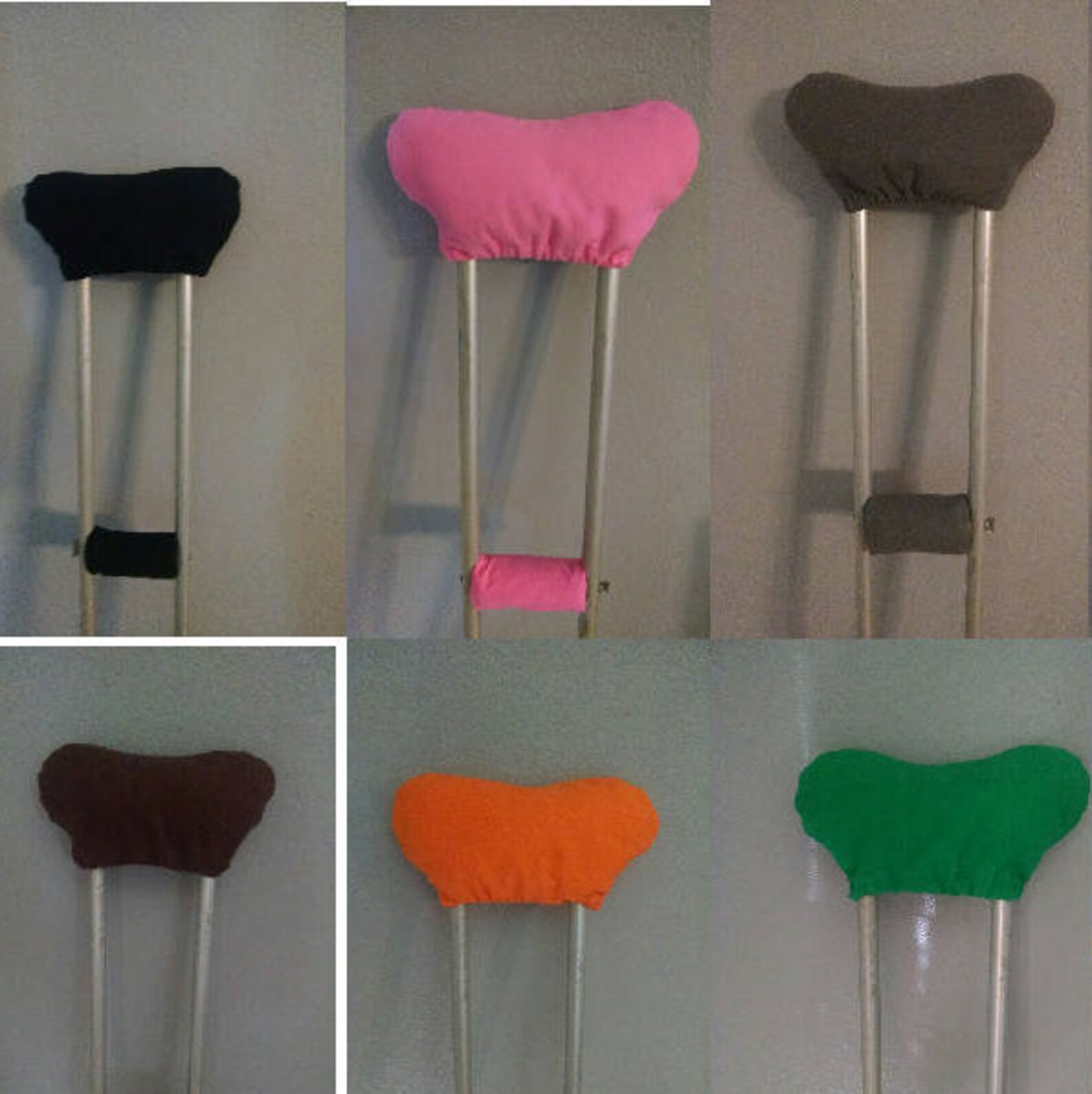 4 Piece Set Solid Color Padded Crutch Underarm Covers Crutches Etsy
