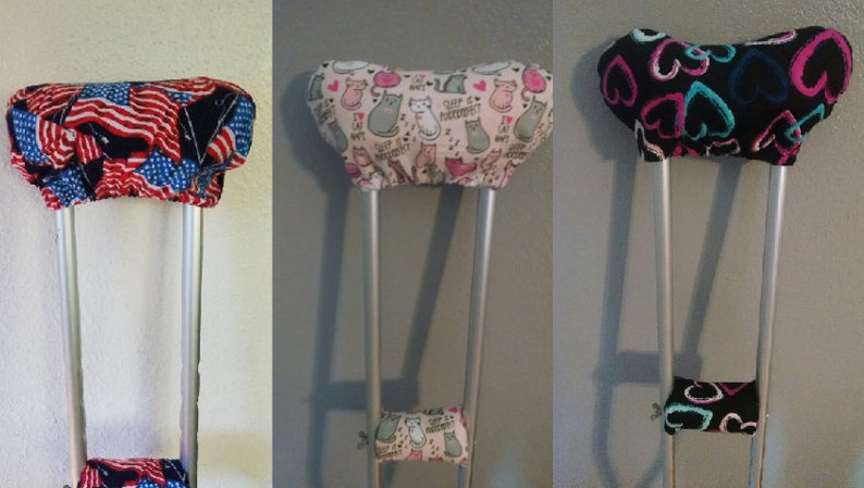 Adult Youth Child Padded Crutch Covers Hand Grip Pad Underarm Etsy