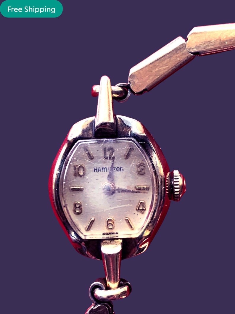 hamilton 10k rgp bezel stainless back