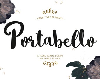 Portabello Hand-Lettered Brush Font