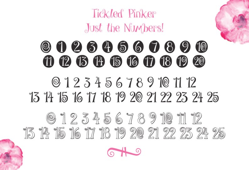 Tickled Pink Sweet Quirky Font Download Personal or Commercial image 4