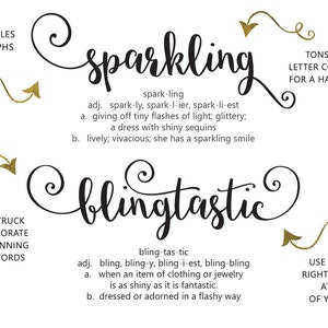 Starstruck Hand-lettered font download Calligraphy script commercial or personal image 3