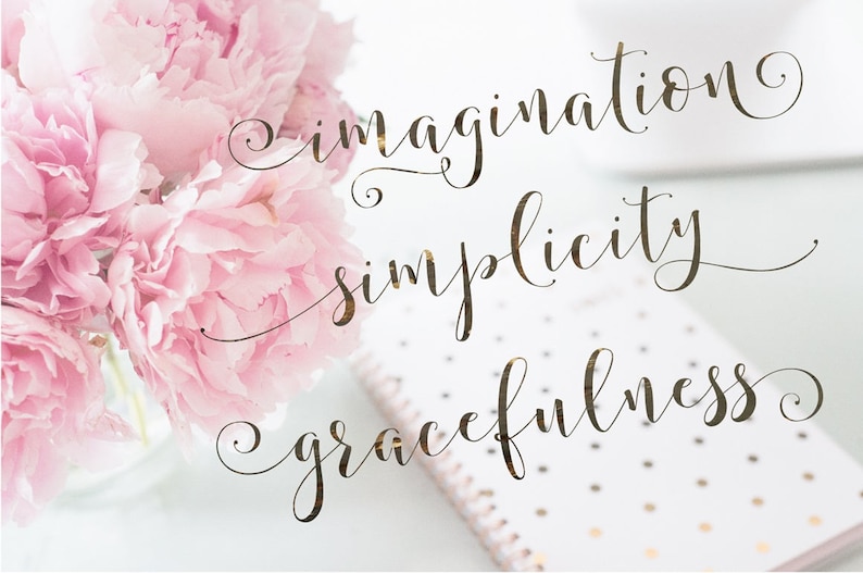 Storybook Hand-Lettered Calligraphy Script Font Commercial Download image 8