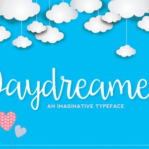 DAYDREAMER Script Hand drawn Font Download - Personal or Commercial