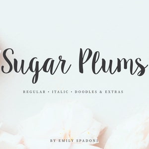 Sugar Plums Script Handgeschriebener Schrift Download (auch bekannt als Sweet Pea)