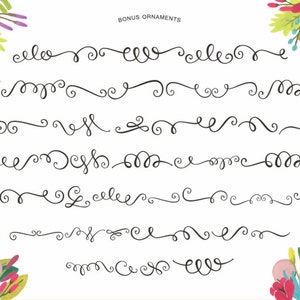 Beautiful Day Script Ornaments Hand Drawn Font Commercial Download image 3