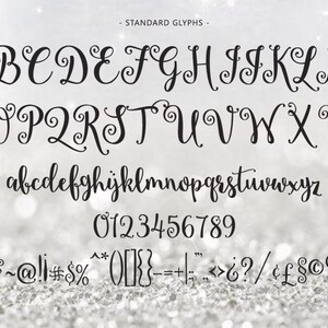 Starstruck Hand-lettered font download Calligraphy script commercial or personal image 4