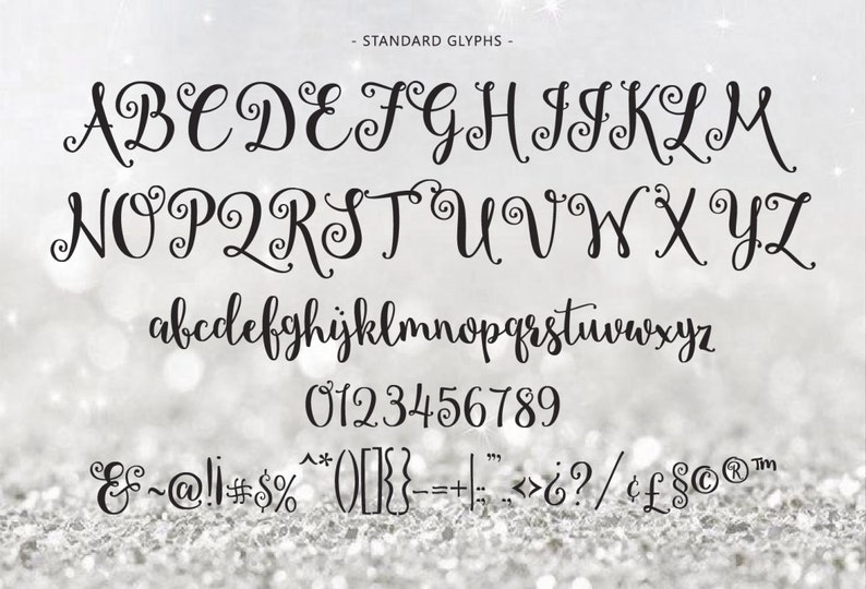 Starstruck Hand-lettered font download Calligraphy script commercial or personal image 4