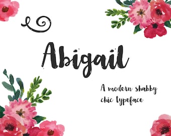 Abigail Brush Font - Handgezeichnete Schreibschrift - Kommerzieller Download