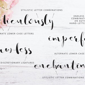 So Lovely Handmade Script, Authentic Calligraphy Handwriting Font, Commercial / Personal download image 6