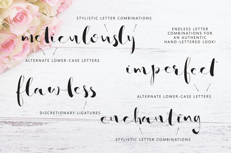 So Lovely Handmade Script, Authentic Calligraphy Handwriting Font, Commercial / Personal download image 6