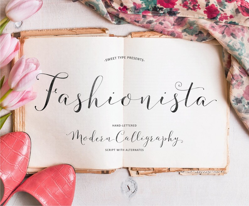 Fashionista Modern Calligraphy Script Font Commercial Download image 1