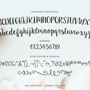 Sugar Plums Script Hand-Lettered Font Download aka Sweet Pea image 2