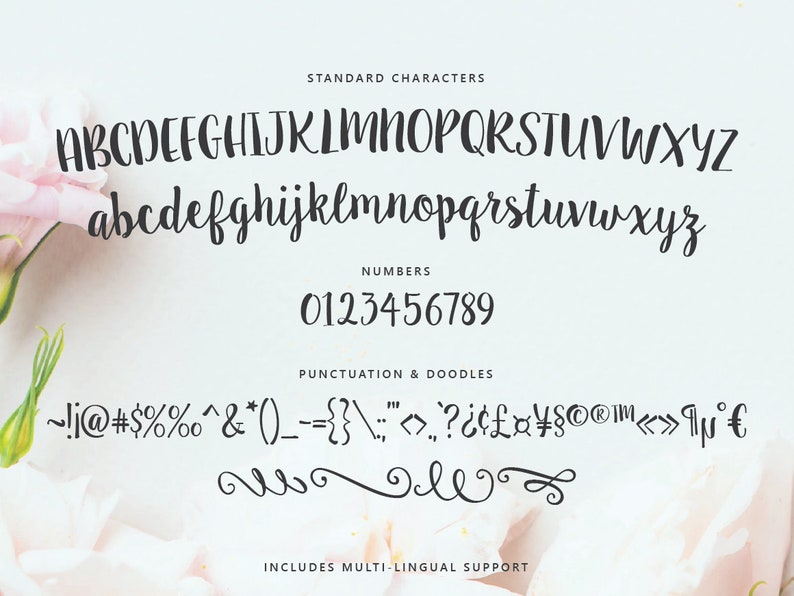 Sugar Plums Script Hand-Lettered Font Download aka Sweet Pea image 2