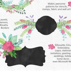 Bittersweet Floral Elements Editable Vector Clip art Font Download Personal Commercial Dingbat Font image 4