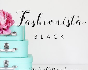 Fashionista Black Modern Calligraphy Script Font Commercial Download