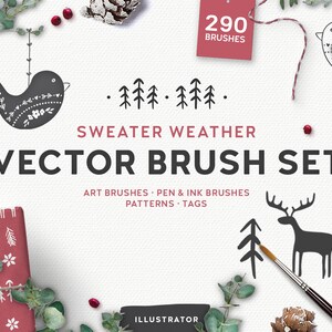 Sweater Weather Vector Brush Set image 1