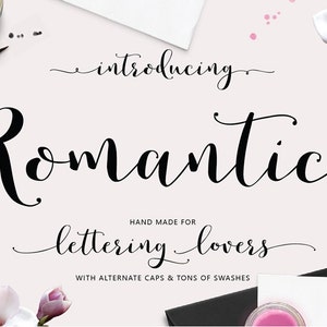 Romantic Hand Lettered Calligraphy Script Font Download