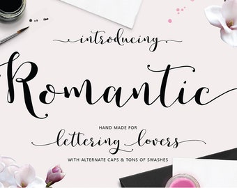 Romantic Hand Lettered Calligraphy Script Font Download