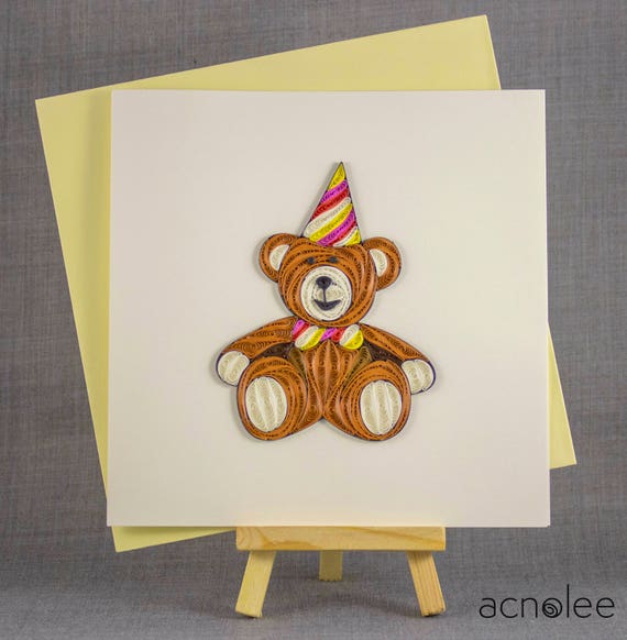 teddy bear quilling