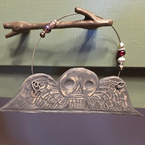 Winged Skull Gravestone Knob Decoration: Mother Goose, Boston Granary Burial Ground