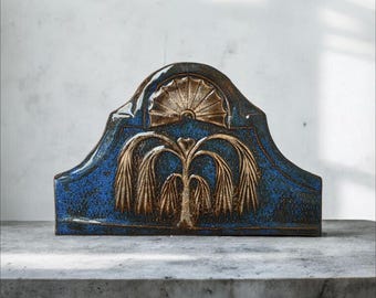 Weeping Willow Gravestone Art: 1800's Ohio Folk Art Pottery