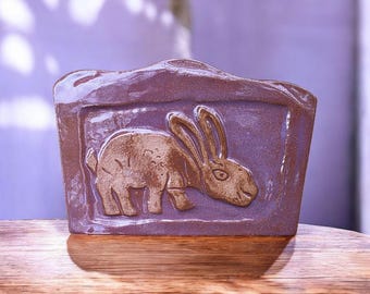 Stoneware Rabbit Carving, Elmley Castle Church Guardian, England