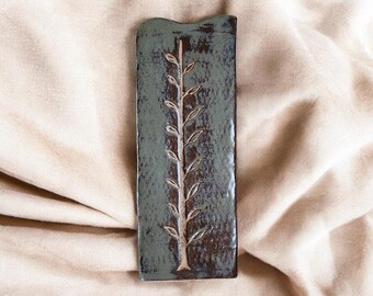 Tree of Life Gravestone Impression: Stoneware Memento Mori Art