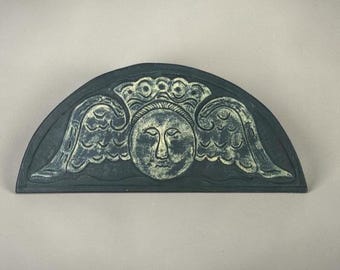 Larger Model of Revolutionary War Gravestone Replica: Kiln Fired Clay Memento Mori - Sleepy Hollow