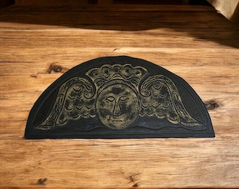 Larger Model of Revolutionary War Gravestone Replica: Kiln Fired Clay Memento Mori - Sleepy Hollow
