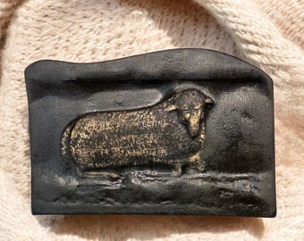Lamb Gravestone Rubbing – 1800s Ohio Cemetery Art