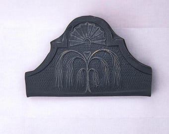 Weeping Willow Gravestone Art: 1800's Ohio Folk Art Pottery