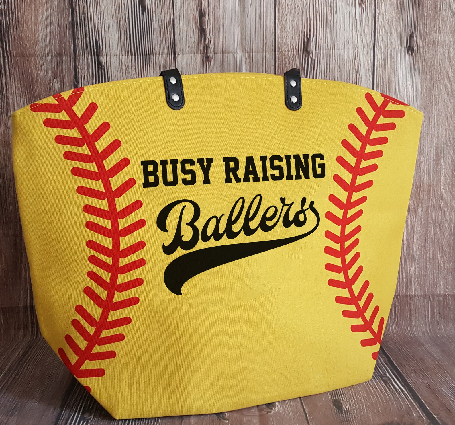 Personalized Softball Mom Tote Bags Yellow Softball Bag Tote Etsy